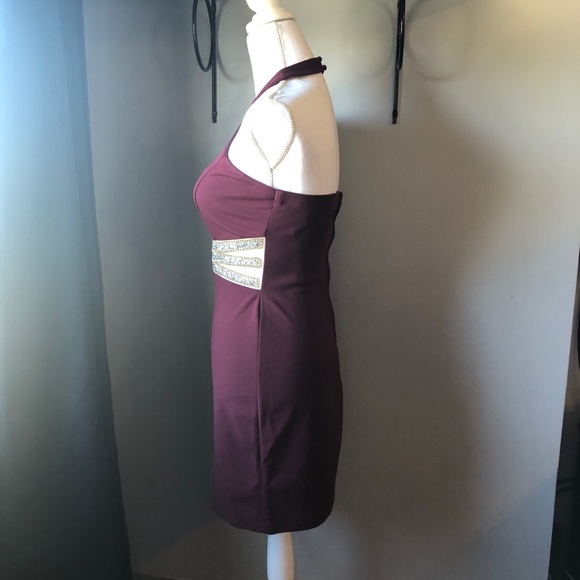 Maroon Sequined Dress - Picture 3 of 5